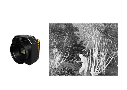 Uncooled Focal Plane Arrays Thermal Camera Core 50Hz Frame Rate 67g